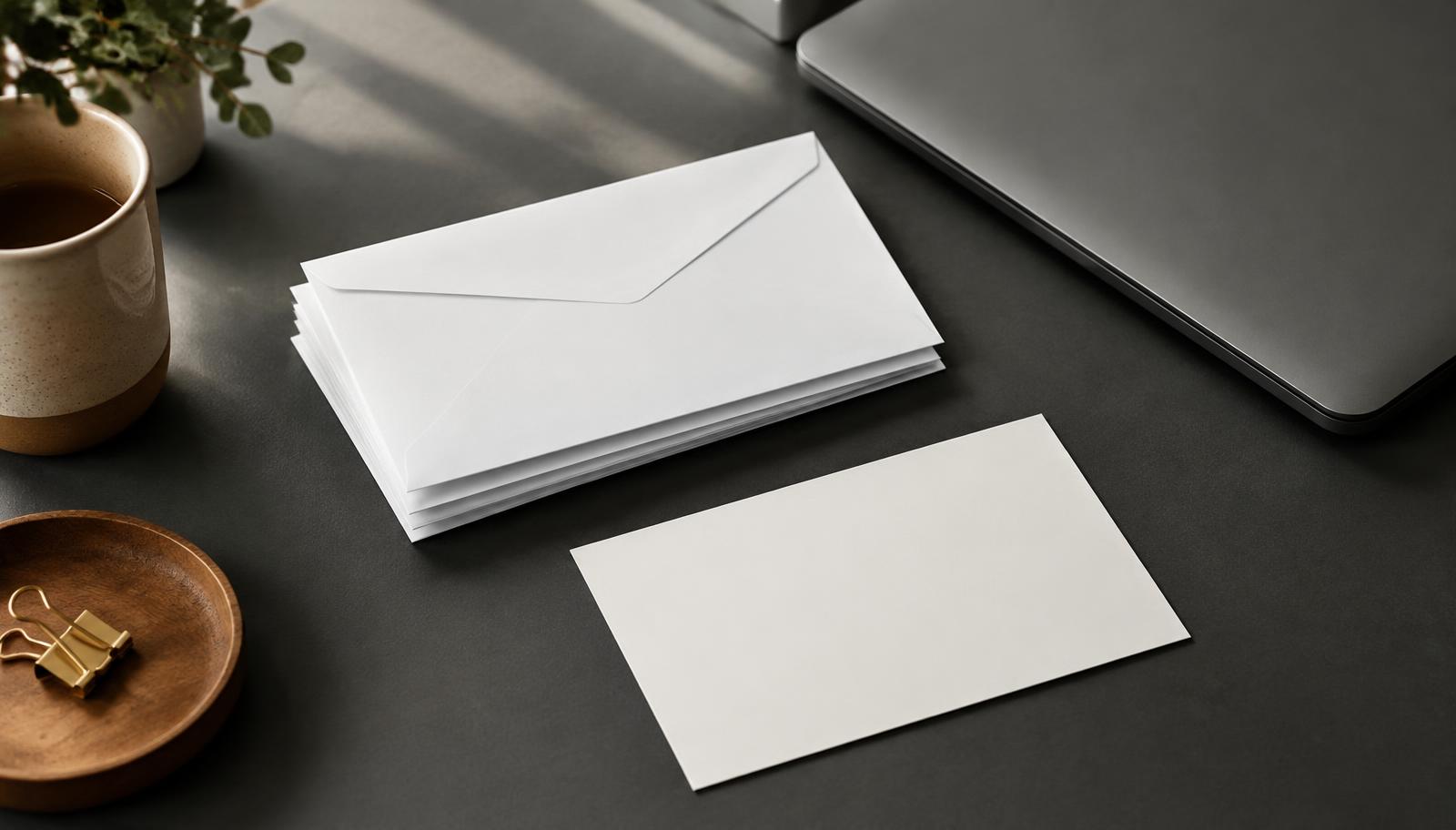 Envelopes flowing from a digital intent signal into a mailbox